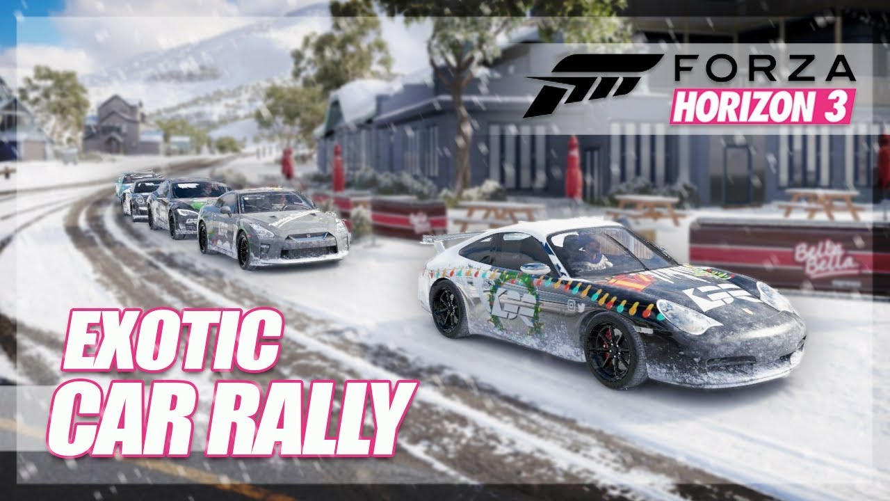 Forza Horizon 3 - Exotic Car Cruise in the Snow! (Ultra Blizzard Rally)