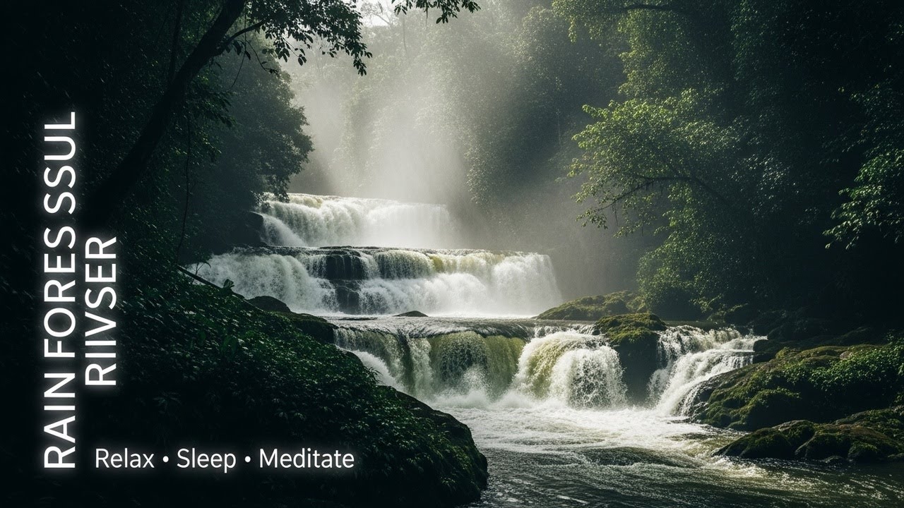 Healing Forest Ambience with Green Stream Flow for Study Sleep Relaxation Meditation and Inner Calm