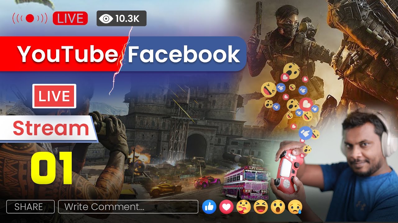 Live Streaming Part 01 - Facebook YouTube Live Streaming කරන්නේ කොහොමද ?