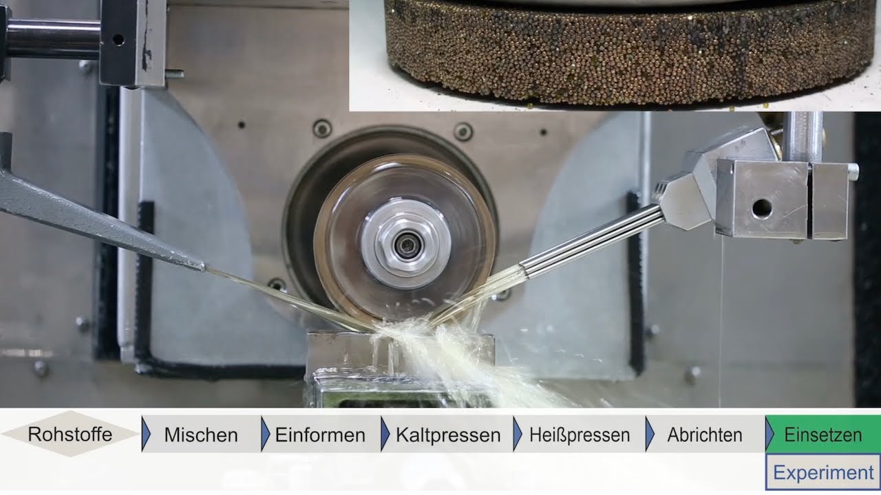 Simulation der Herstellung von Schleifwerkzeugen