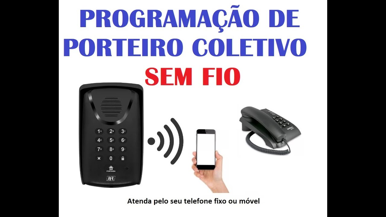 Programação de Porteiro coletivo sem fio para condomínios - atenda pelo seu celular - Passo a passo