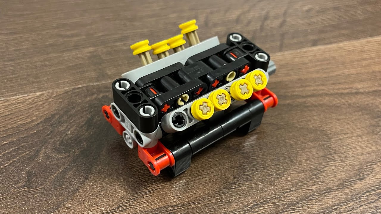 LEGO Technic Mini V8 Engine Tutorial