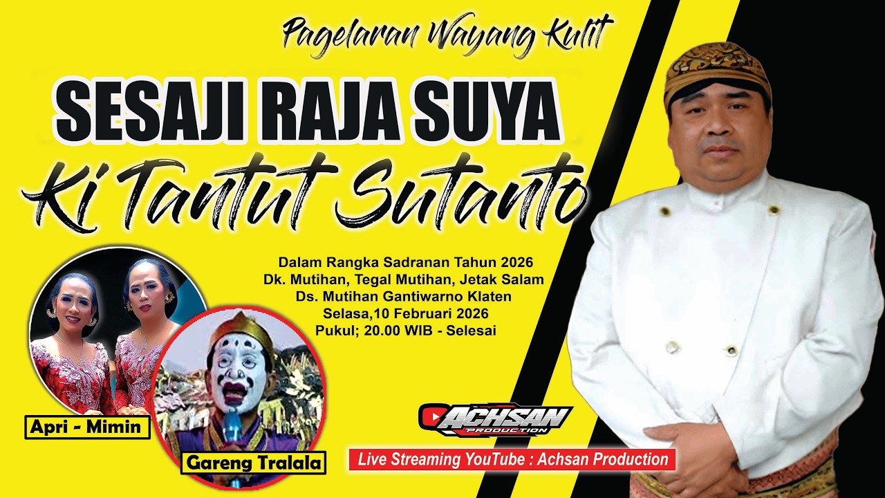 Live Wayang Kulit, Ki Tantut Sutanto  