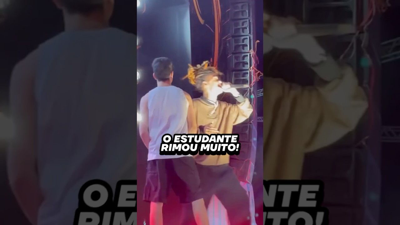 O dia que o Jotap&ecirc; rimou contra um aluno! #batalhaderima