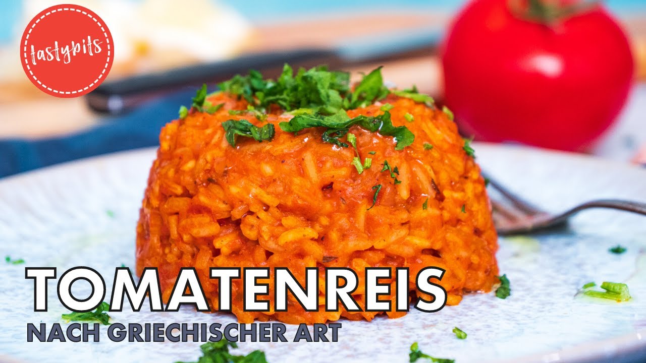 Griechischer Tomatenreis Rezept | Eine einfache & schnelle Beilage!