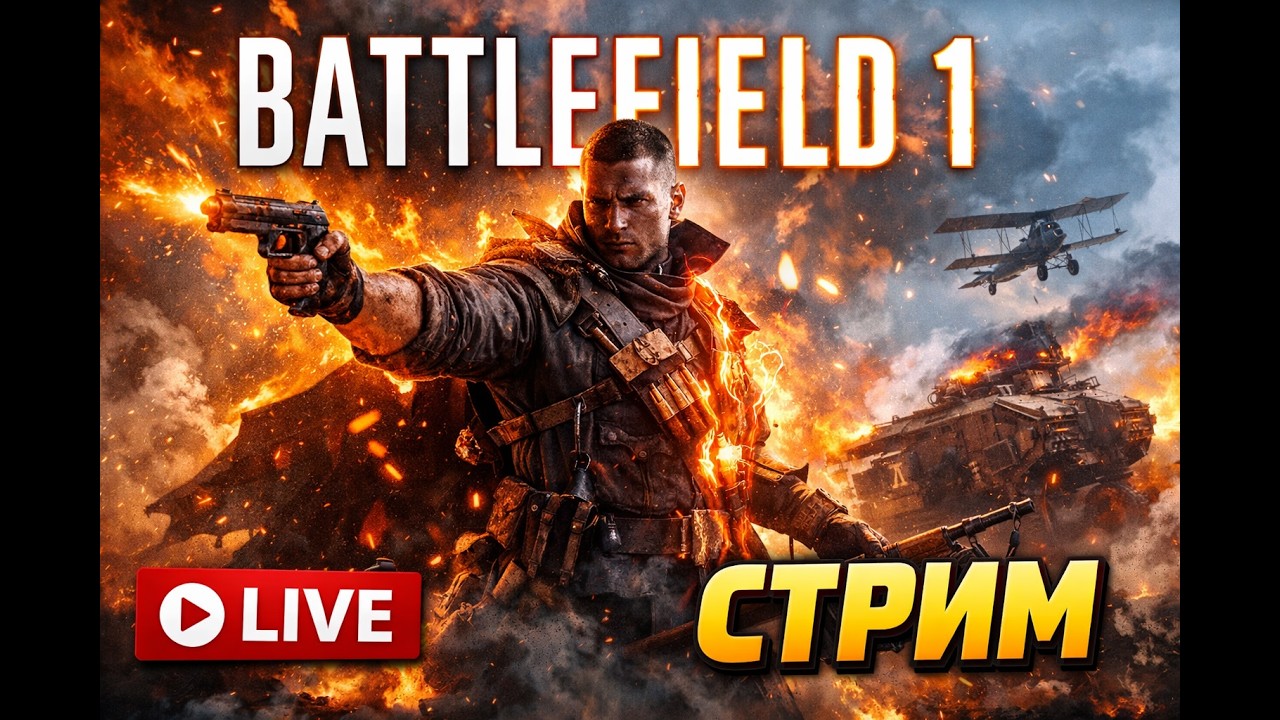 BATTLEFIELD 1 🔥 ЖЕСТКИЕ БОИ ПЕРВОЙ МИРОВОЙ | СТРИМ | LIVE