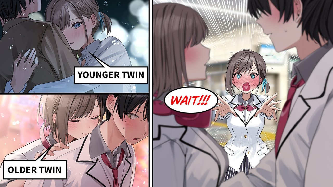 [Manga Dub] Twin sisters completely steal the heart of a clueless boy... He goes to kiss one and...