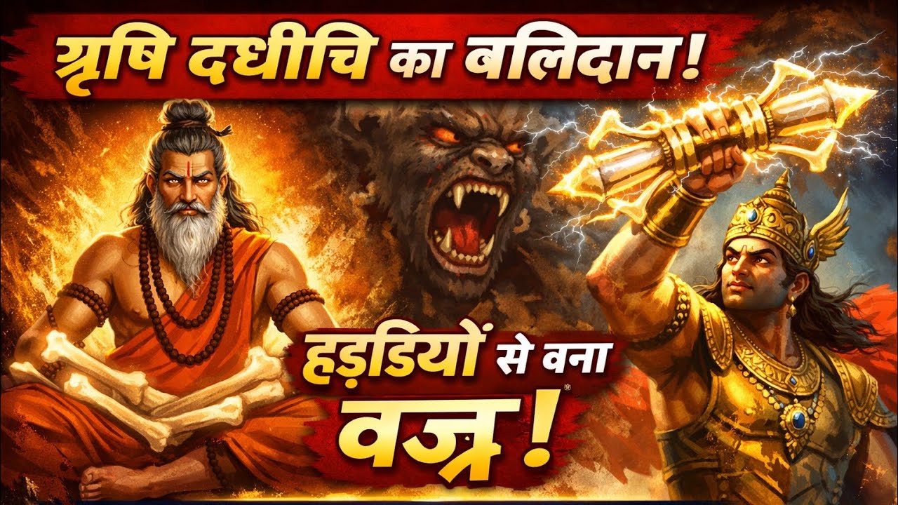 ऋषि दधीचि की अमर कथा | हड्डियों से बना वज्र | Rishi Dadhichi Story in Hindi | Hindu Mythology