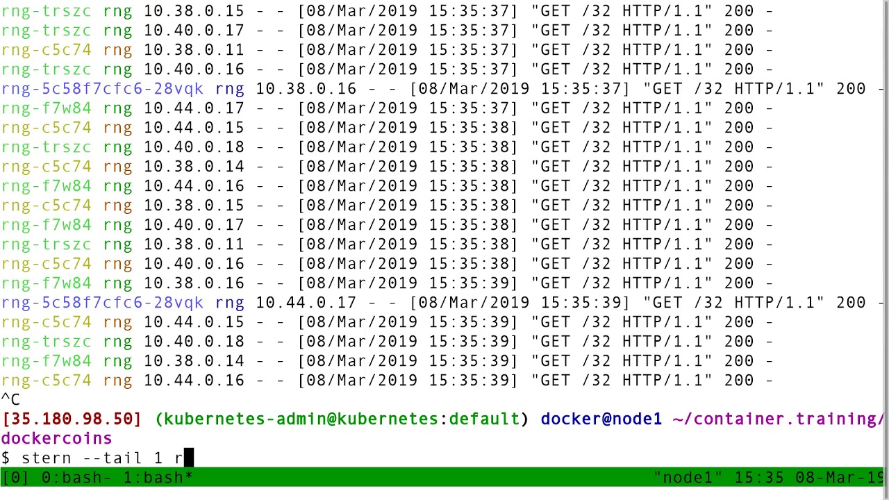 405 - Accessing logs from the CLI with stern
