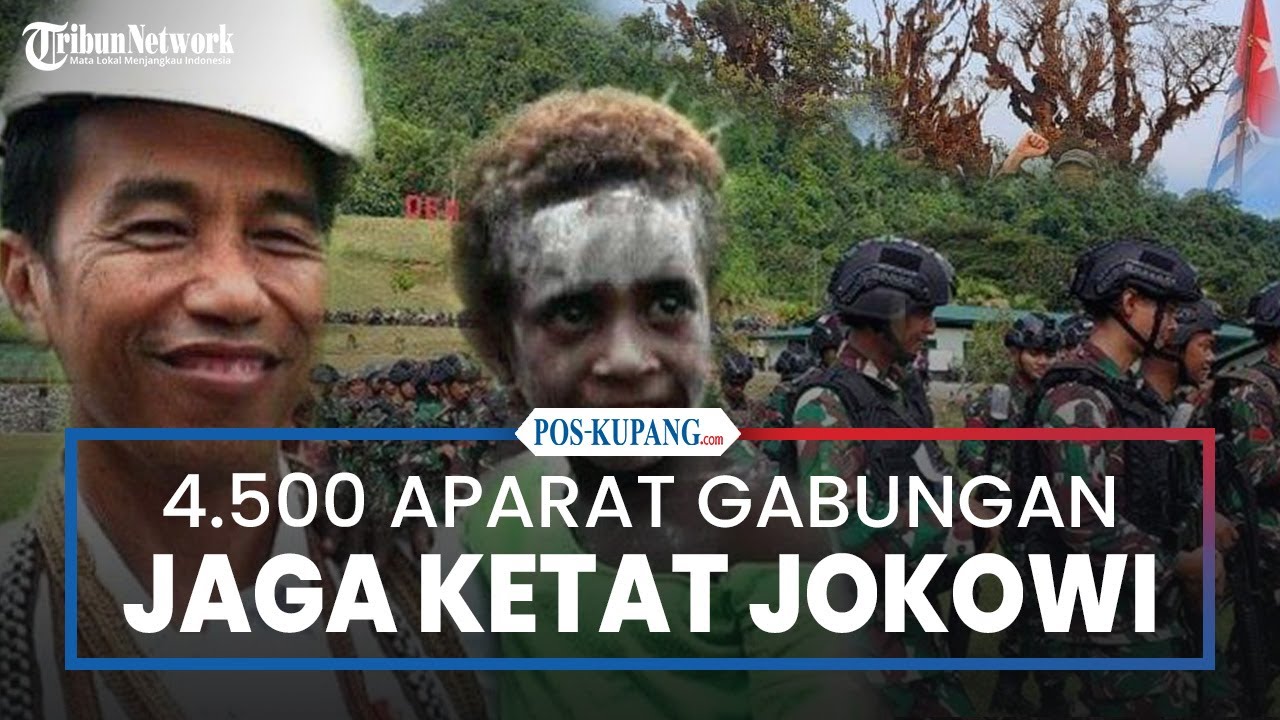 4.500 Aparat Gabungan Bersenjata Jaga Ketat Presiden Jokowi Selama di Papua