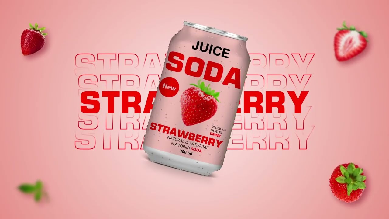 Commercial Add of Soda Can  2D Product Animation - After Effects
