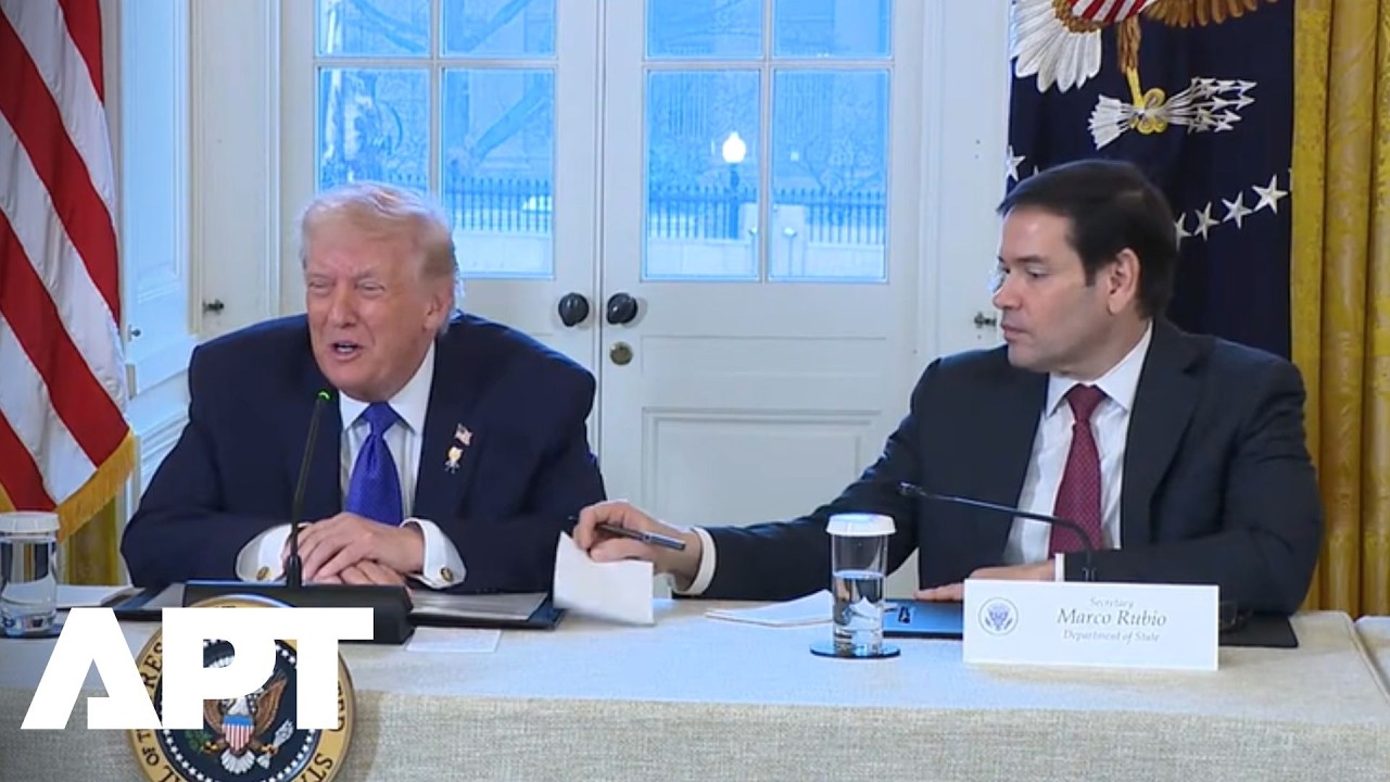 «Марко только что передал мне записку»: Трамп зачитывает вслух «секретную записку» Рубио | APT