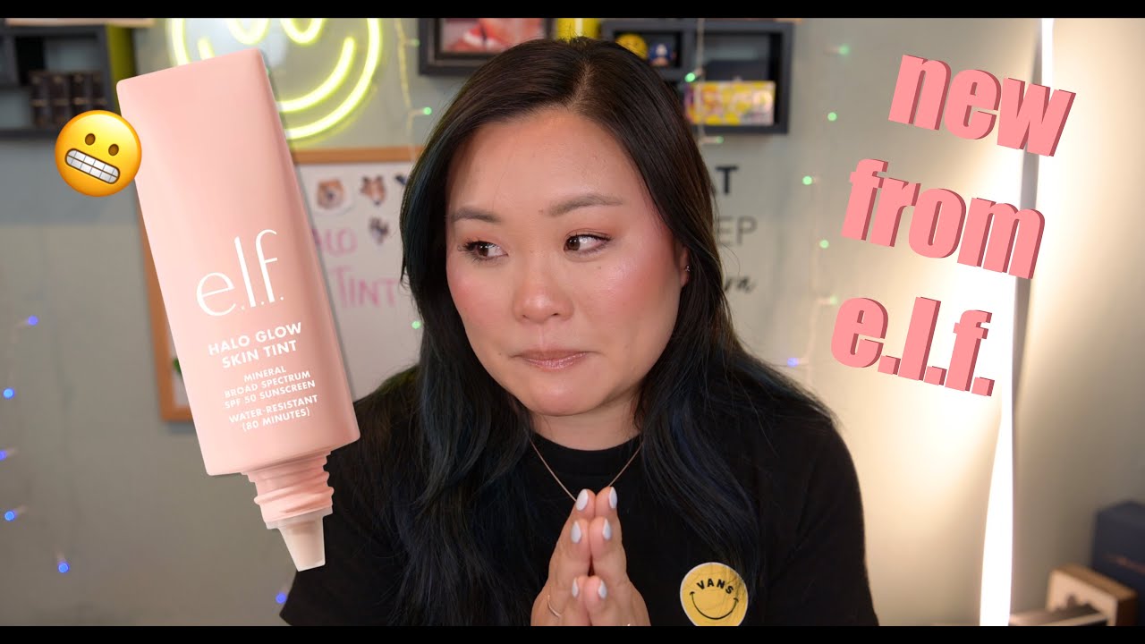 NEW ELF HALO SKIN TINT | OILY SKIN | FULL REVIEW | EatSleepMascara