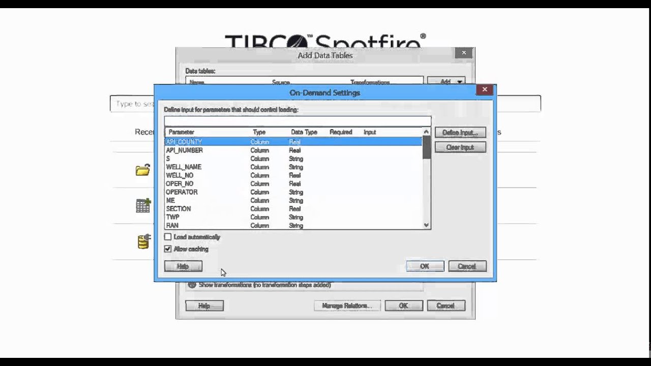Spotfire - Load Data on Demand Using Text and Filters (1 of 2)
