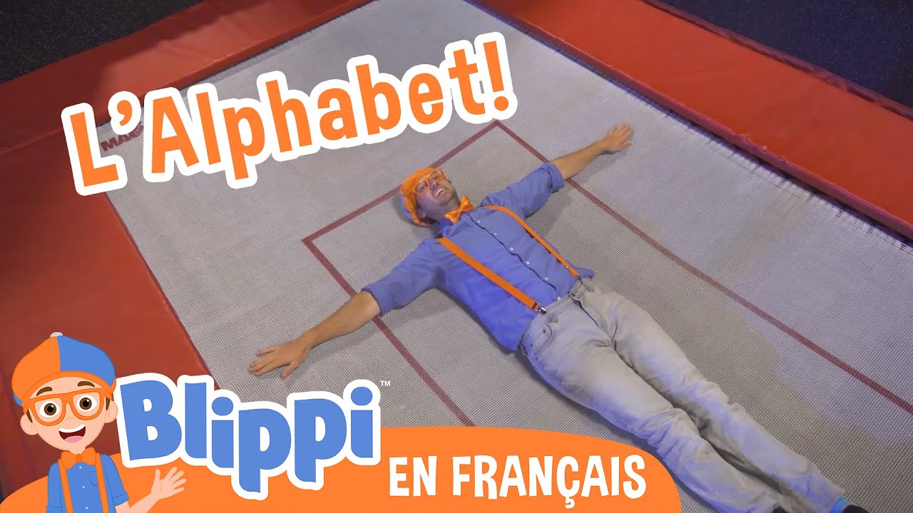 Blippi Apprend l&rsquo;Alphabet au Parc de Trampoline pour Enfants