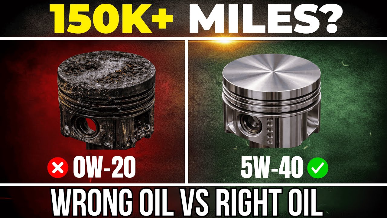 0W-20 против 5W-30 против 5W-40 для двигателей с пробегом более 150 000 миль — Неправильное масло...