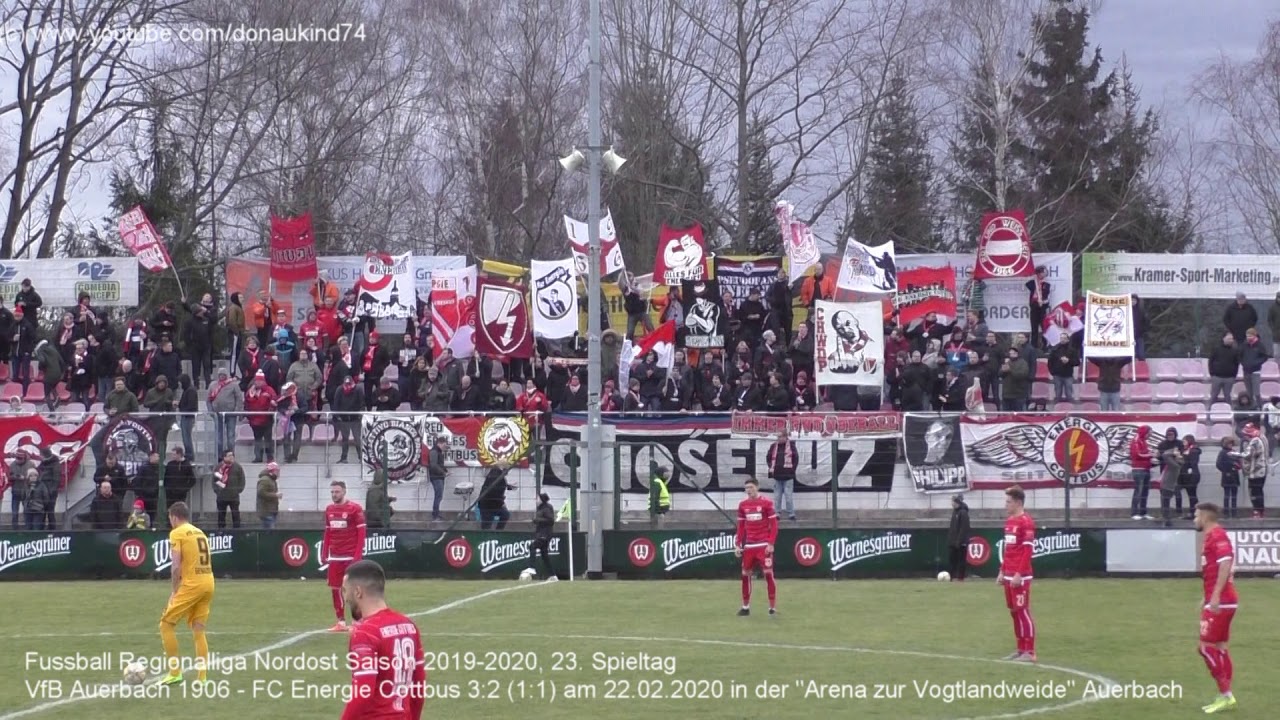 VfB Auerbach - FC Energie Cottbus 3:2 (1:1), Regionalliga Nordost 2019-2020 am 20.02.2020