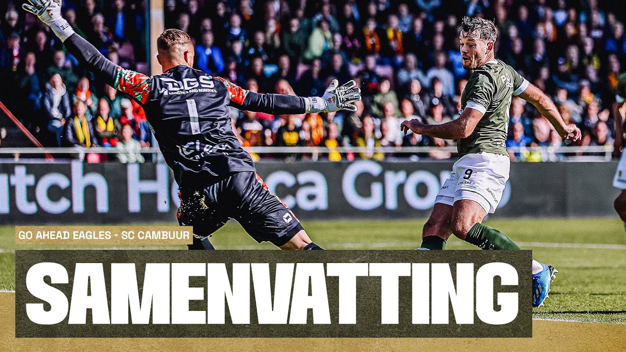 Opnieuw een clean sheet! 🔒 | Samenvatting Go Ahead Eagles - SC Cambuur (0-0) 📺