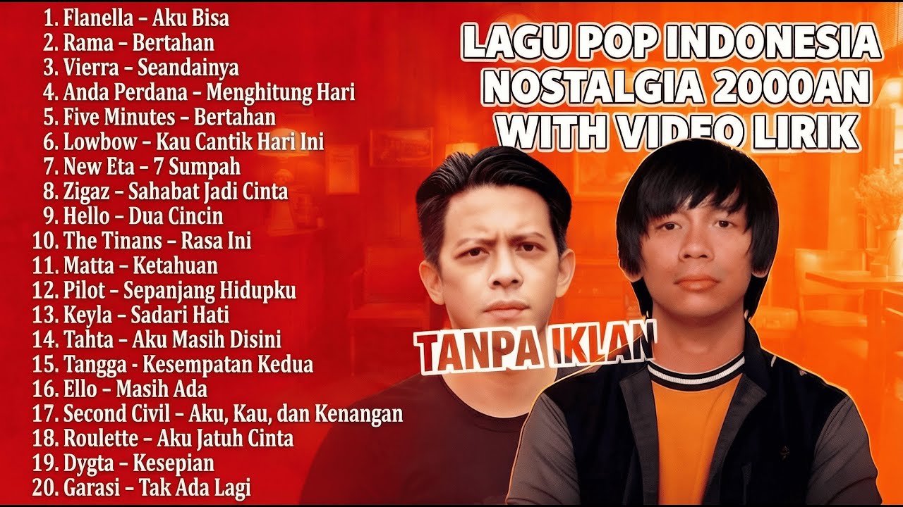 TANPA IKLAN - NOSTALGIA LAGU POP INDONESIA 2000AN | FULL NONSTOP TANPA IKLAN