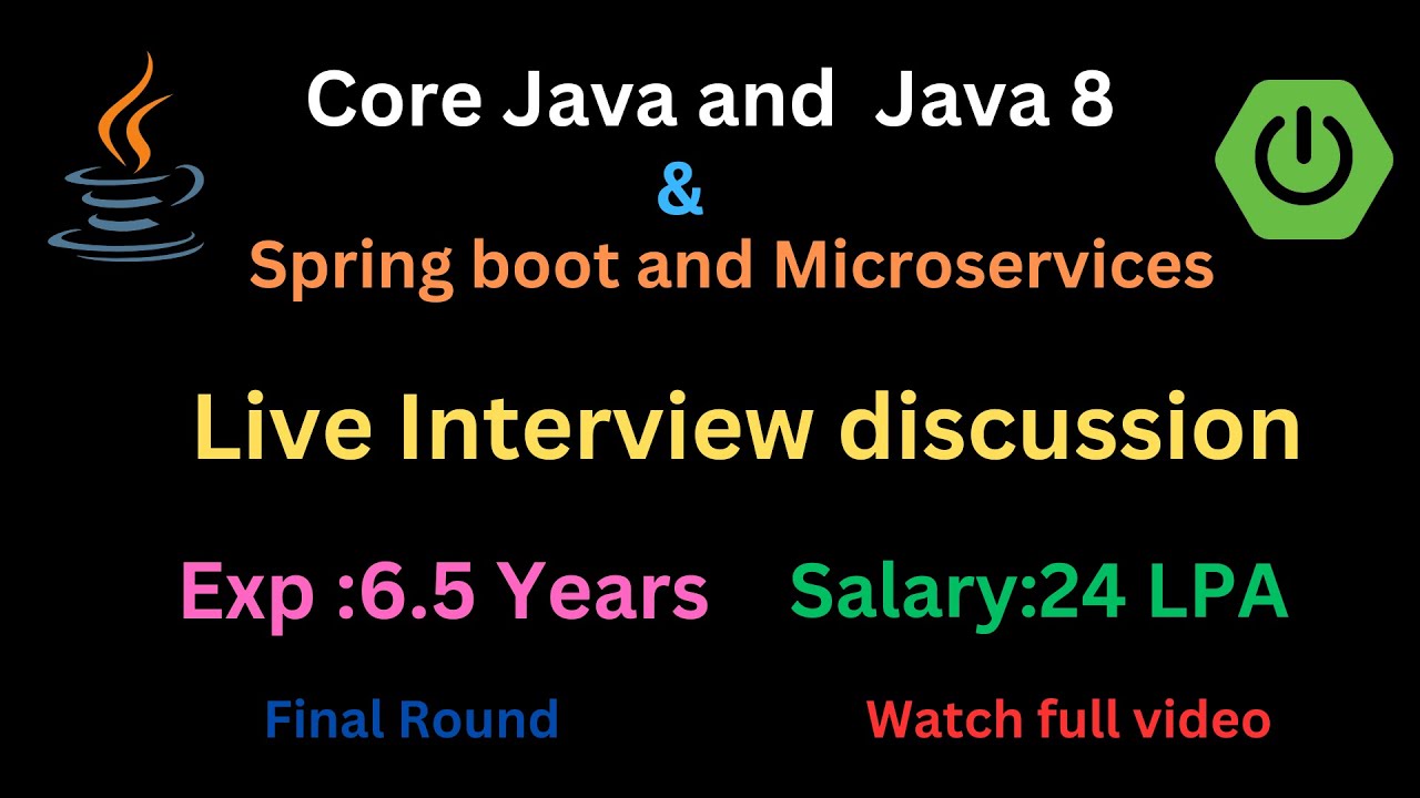 Crack Your Java Interview: Scenario Based Questions Answered and what way answered