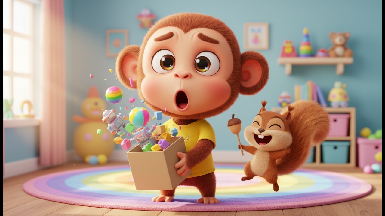 La Scimmietta Riordina 1,2 + Lo Scoiattolino Saltellante 🐵🐿️ Canzoni per Bambini Divertenti