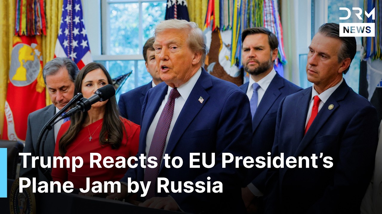 Trump Praises Ursula, Jokes About Phone Outage After Her Plane Jammed by Russia | AC1G