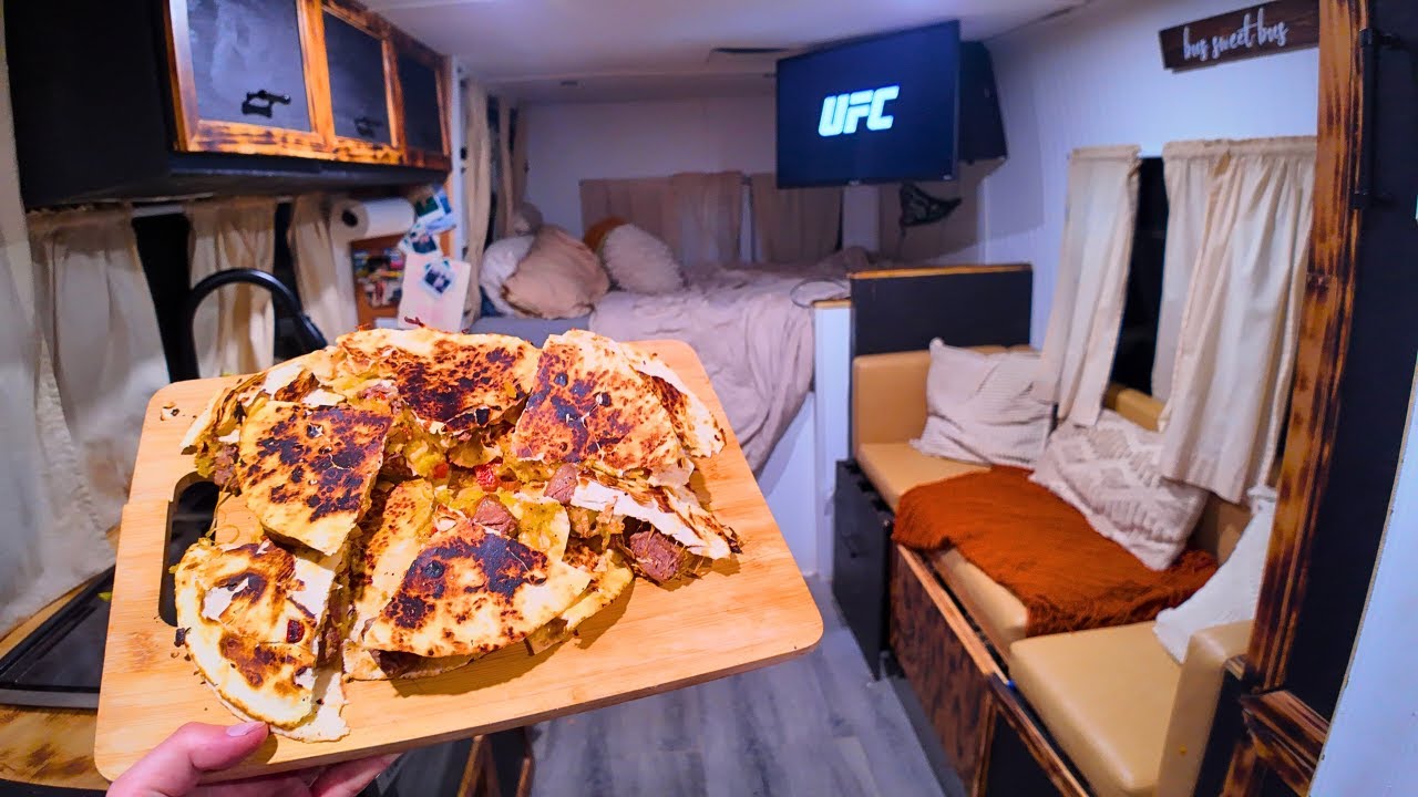 Vanlife Camping | Готовим кесадильи со стейком