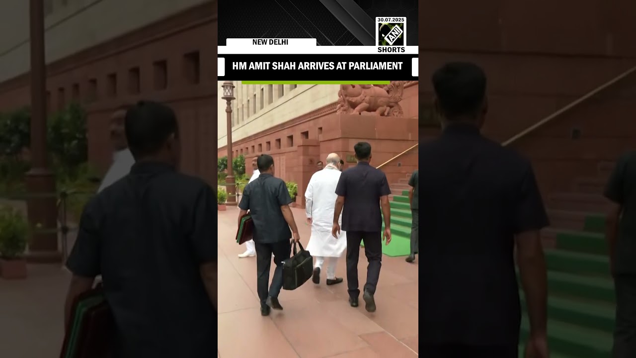 Home Minister Amit Shah arrives at Parliament