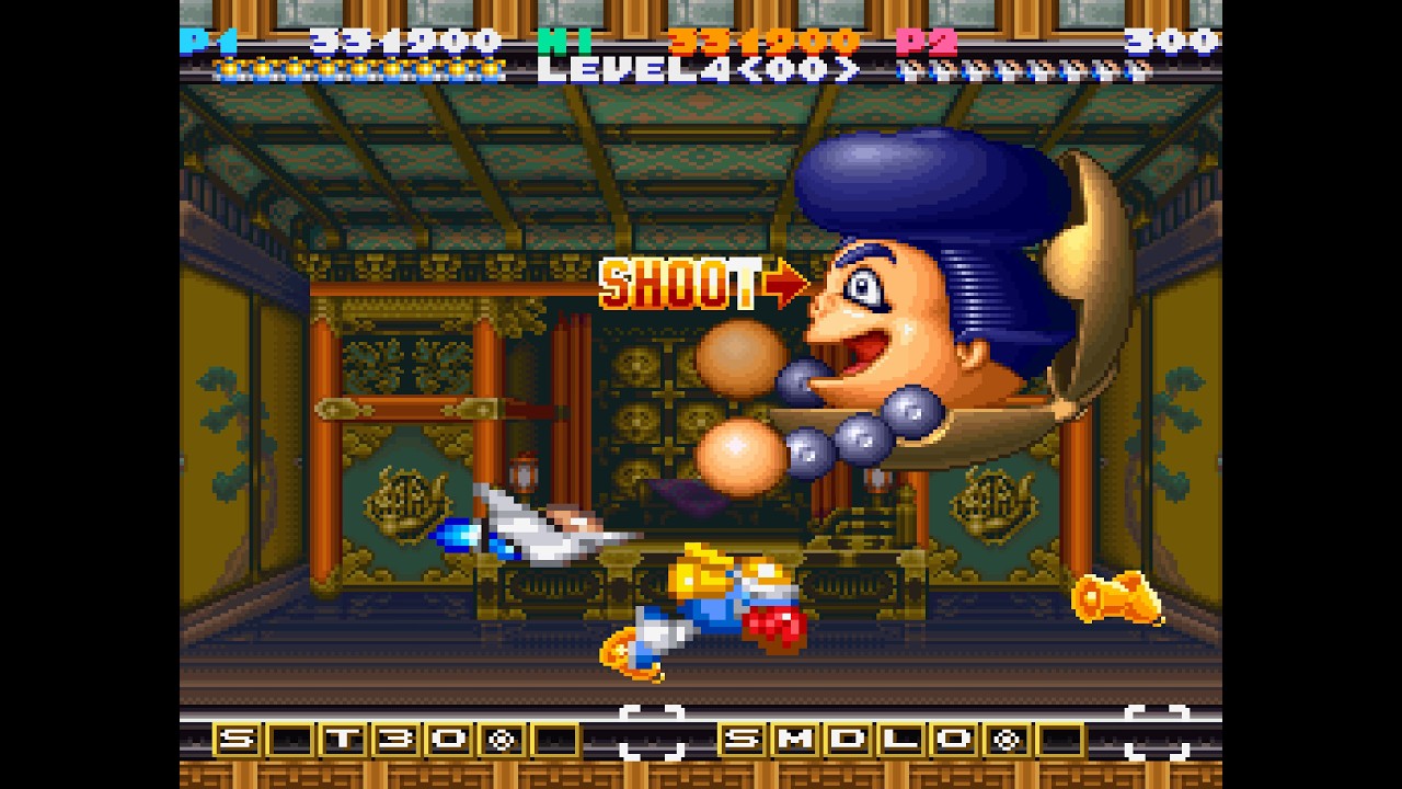 Jikkyō Oshaberi Parodius PlayStation two player co-op 60fps