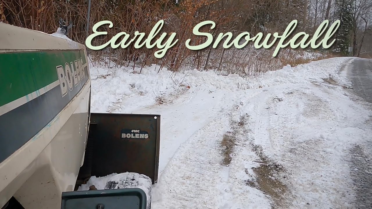 Boldens H16XL Early November Snowfall Vintage Tractors Rural Living 
