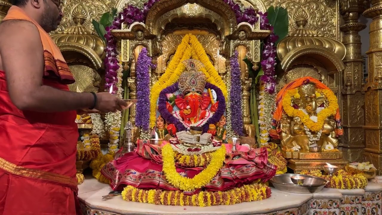श्री सिद्धिविनायक LIVE आरती दर्शन | Siddhivinayak Ganpati Dadar Aarti🙏🏻 ०५/०३/२०२६🛕