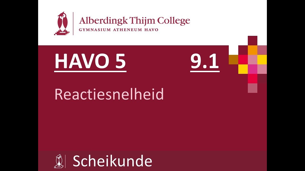 H5 - 9.1 Reactiesnelheid