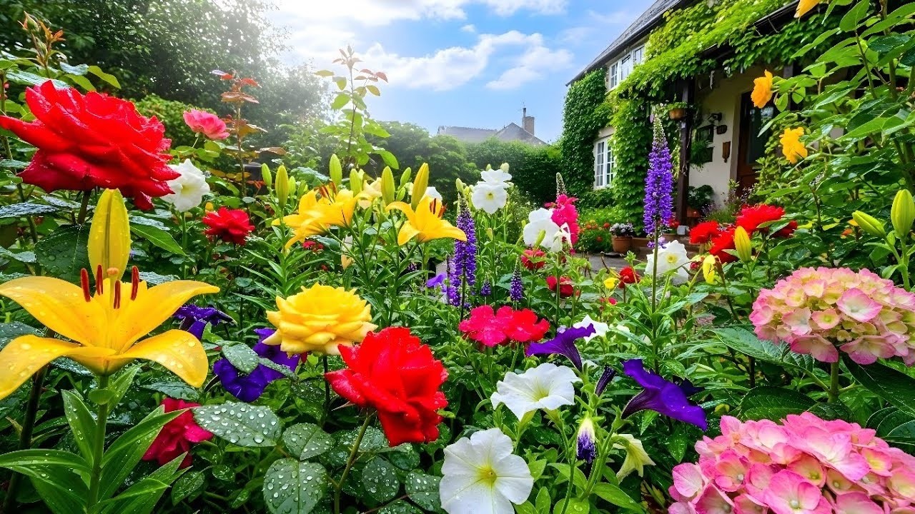 Romantic Garden Atmosphere with Gentle Piano | Deep Relaxation & Inner Peace