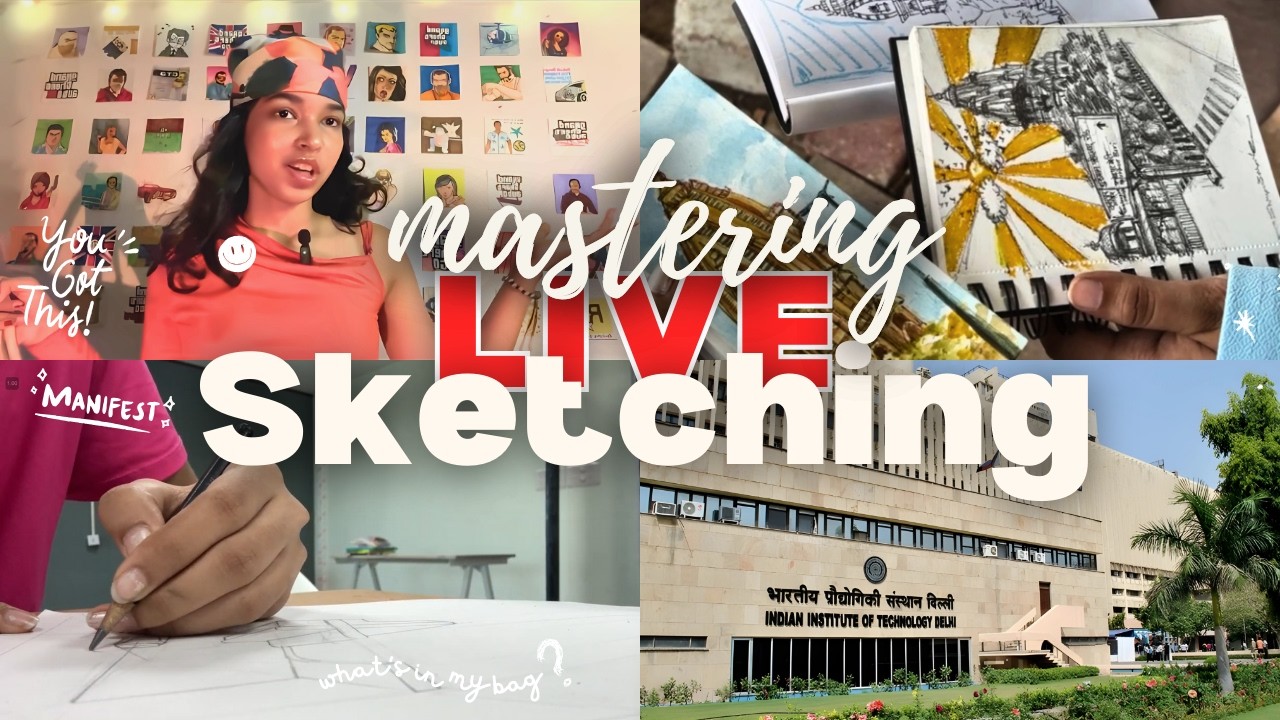 Live Sketching Masterclass | UCEED NID NIFT | by IIT Delhi Topper