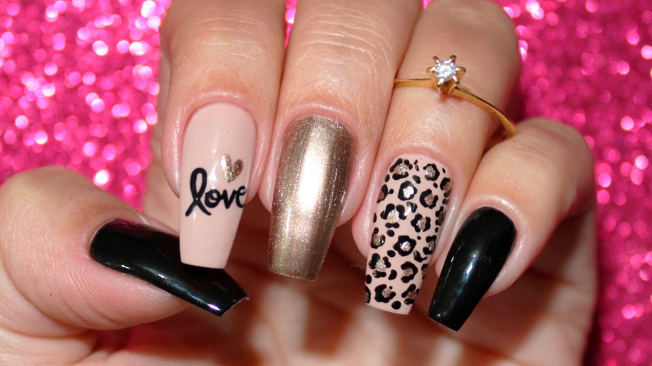 UNHAS DECORADAS ONCINHA LOVE ‹ Unhas da Lalá ›