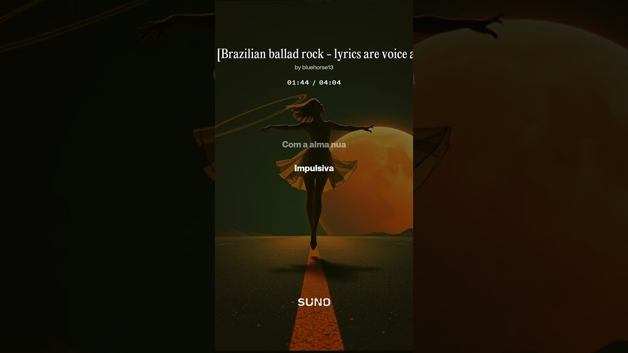 Natália  Brazilian ballad rock   lyrics are voice are mine