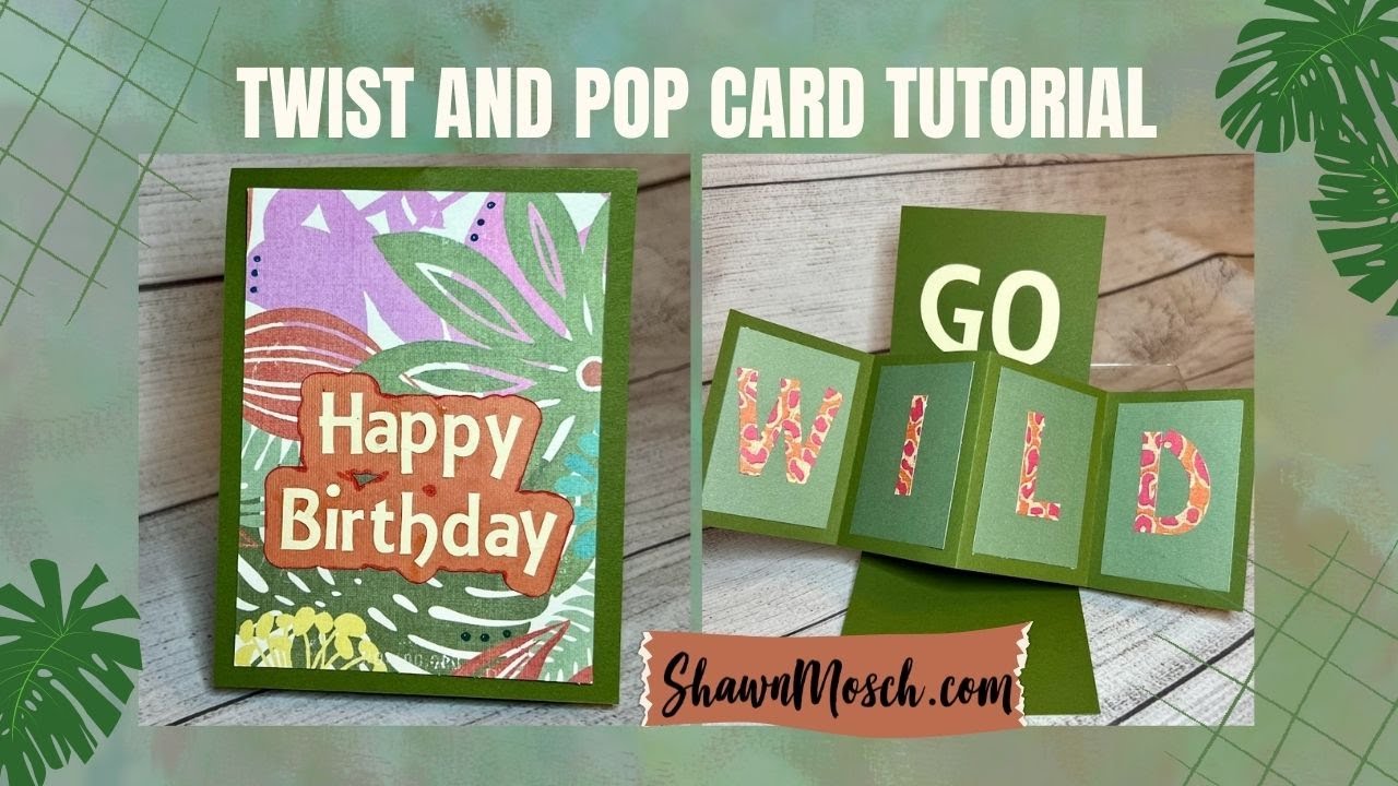 Make a Twist and Pop Card in Cricut Design Space #cardmaking