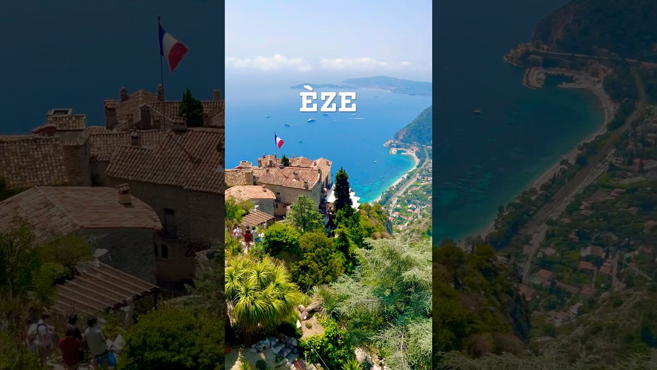 Eze, France: A Hidden Gem on the French Riviera #eze #france   #frenchriviera #shorts #travelshorts