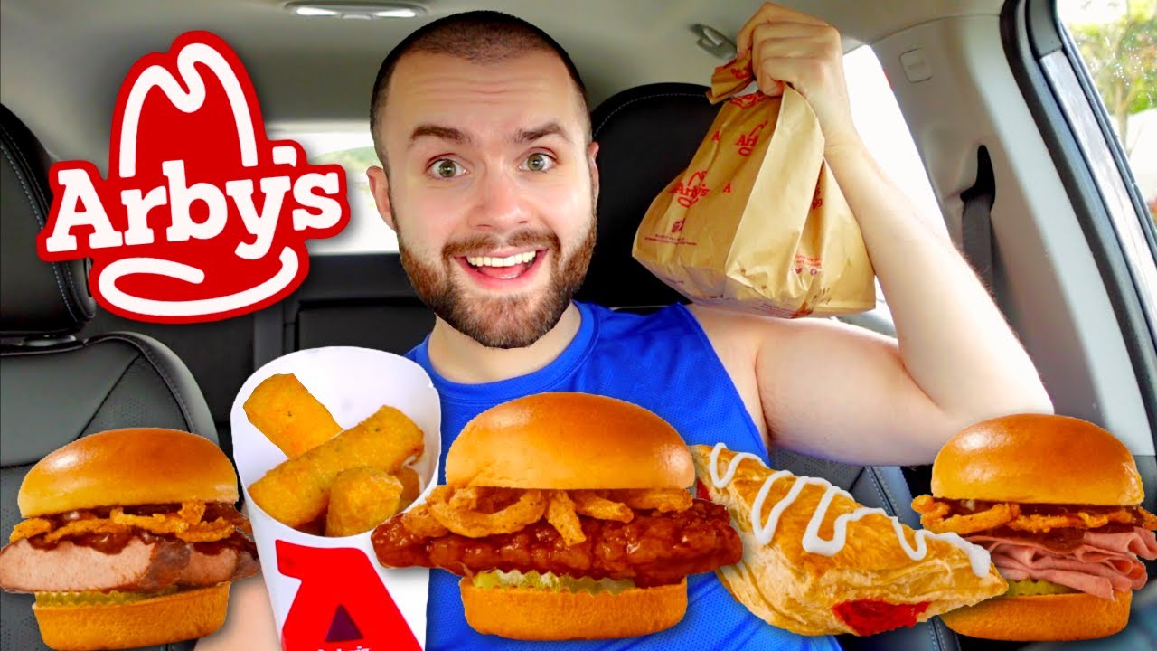 Arby's только что выпустил 3 НОВЫХ ТОВАРА! ОБЗОР слайдеров Bourbon BBQ + палочки моцареллы Mukbang!