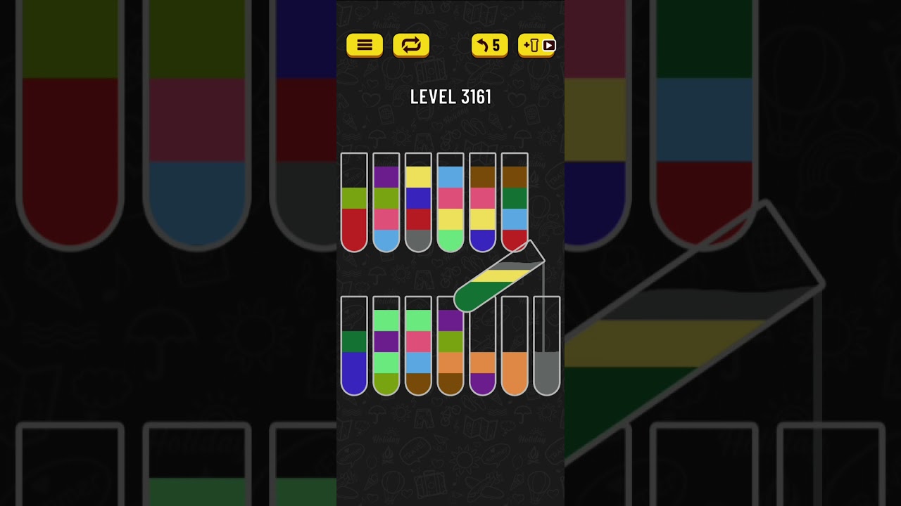 water sort puzzle level 3161