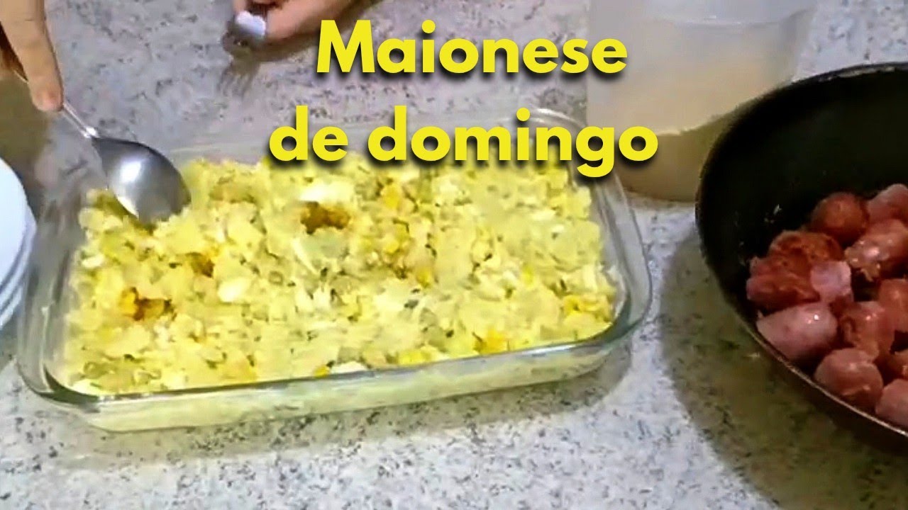 Almoço simples e maionese de domingo | Vida tranquila