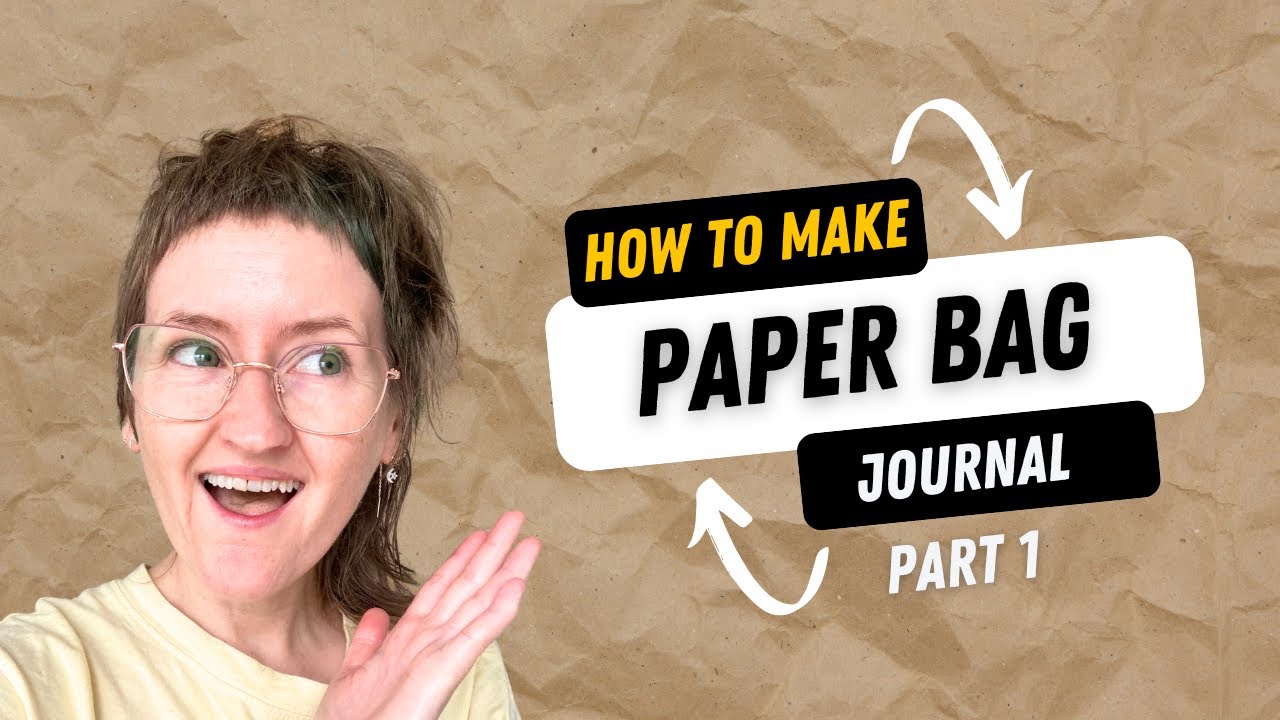 How to Make a Simple Recycled Paper Bag Journal | Step-by-Step Tutorial