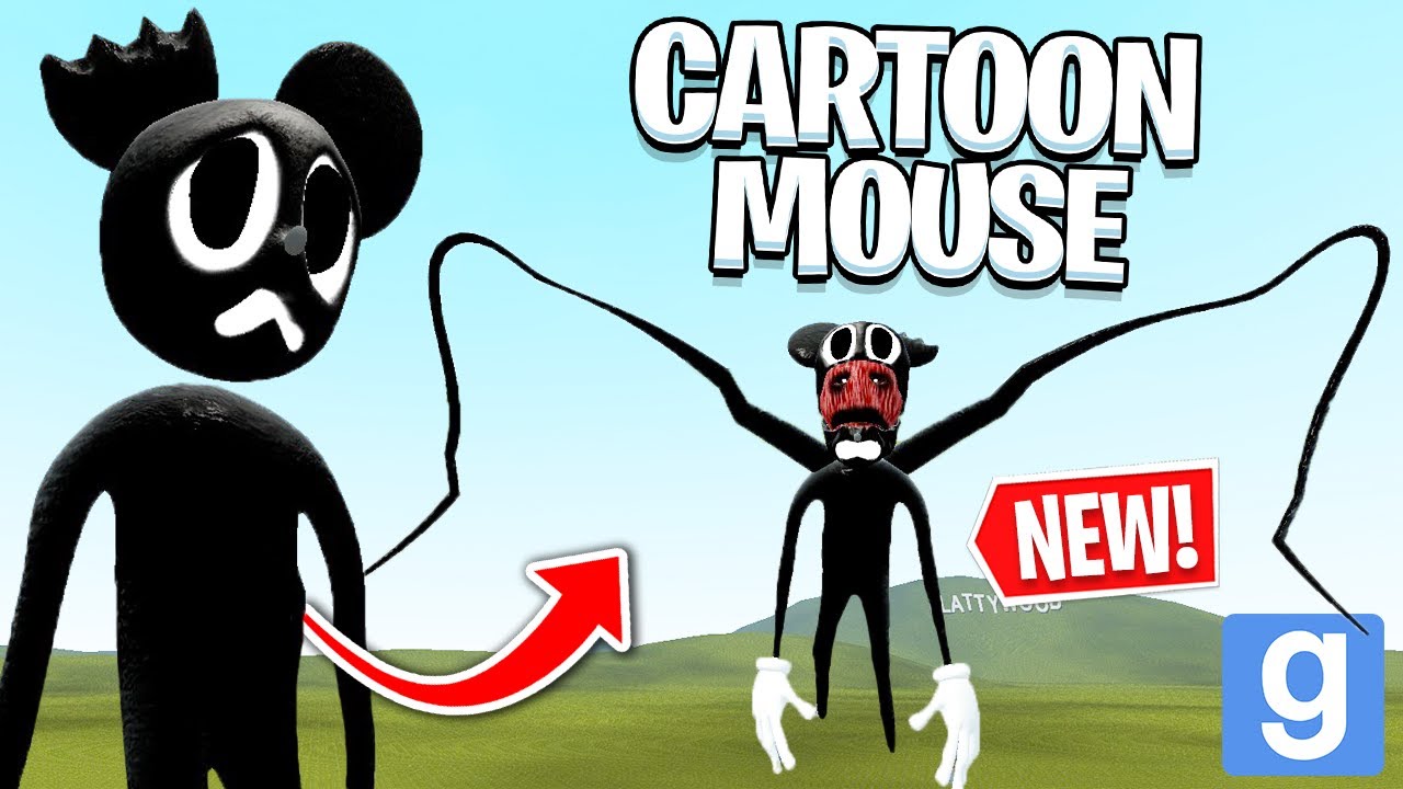 CARTOON MOUSE 🐭 NEW TREVOR HENDERSON CREATURE! (Garry's Mod Sandbox) | JustJoeKing