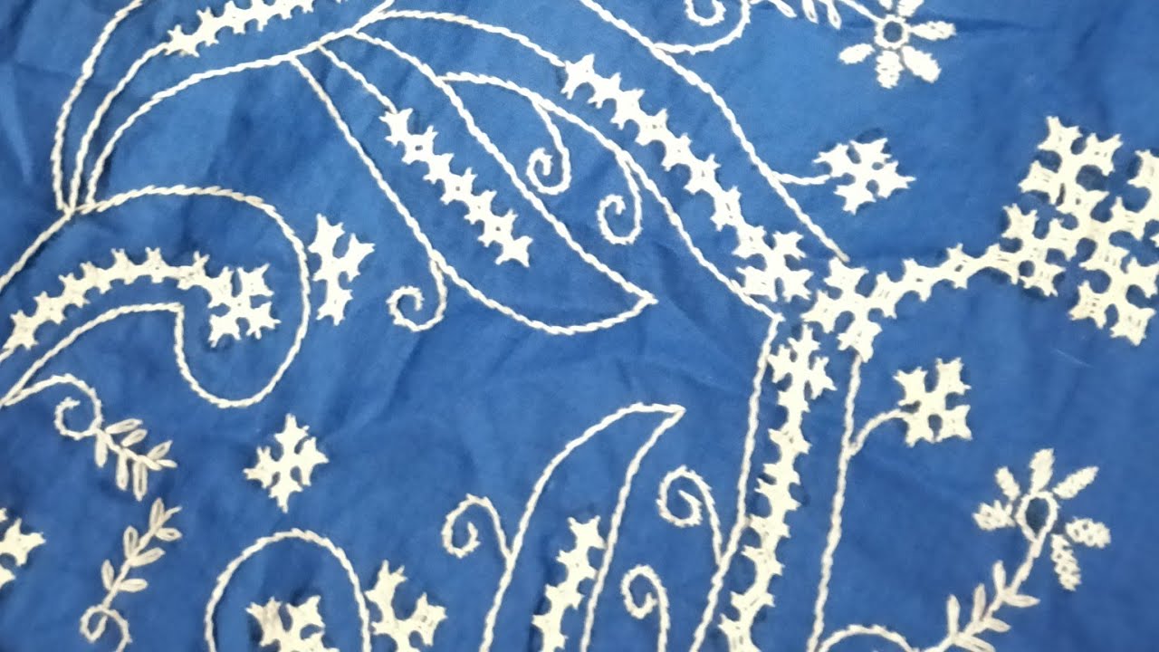 Beautiful crafting 786 is live Sindhi Design Hand Embroidery bedsheet