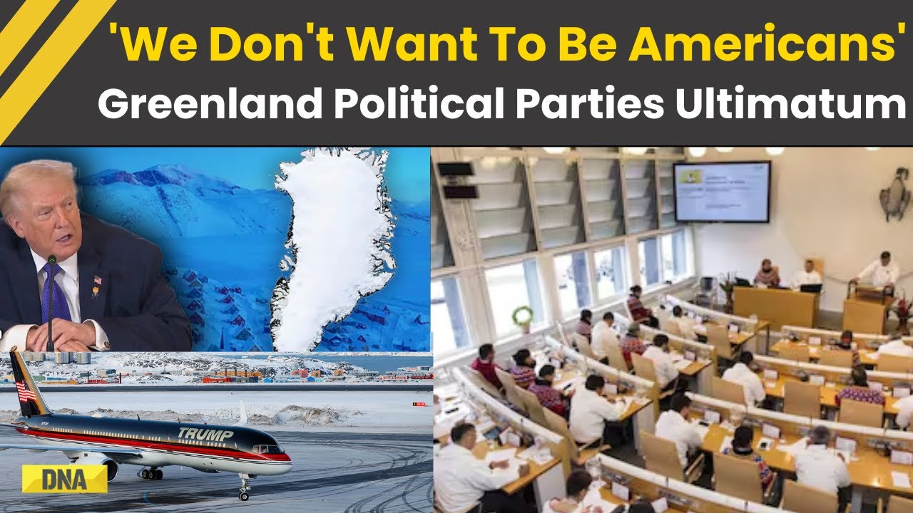 US Greenland News: Greenland’s 5 Parties Tell Trump ‘We Don’t Want to Be Americans' I World News