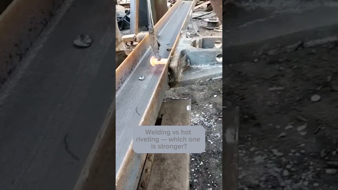 Welding vs riveting test 🔥🔩⚙️ #shorts #crafts #skills #handmade #metal