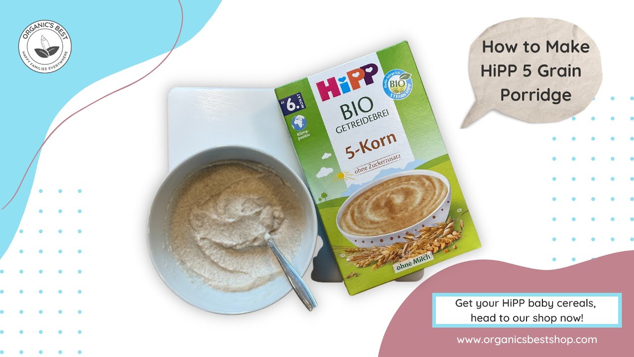How to make HiPP 5 Grain Organic Porridge using HiPP Dutch Stage 2 Baby Formula