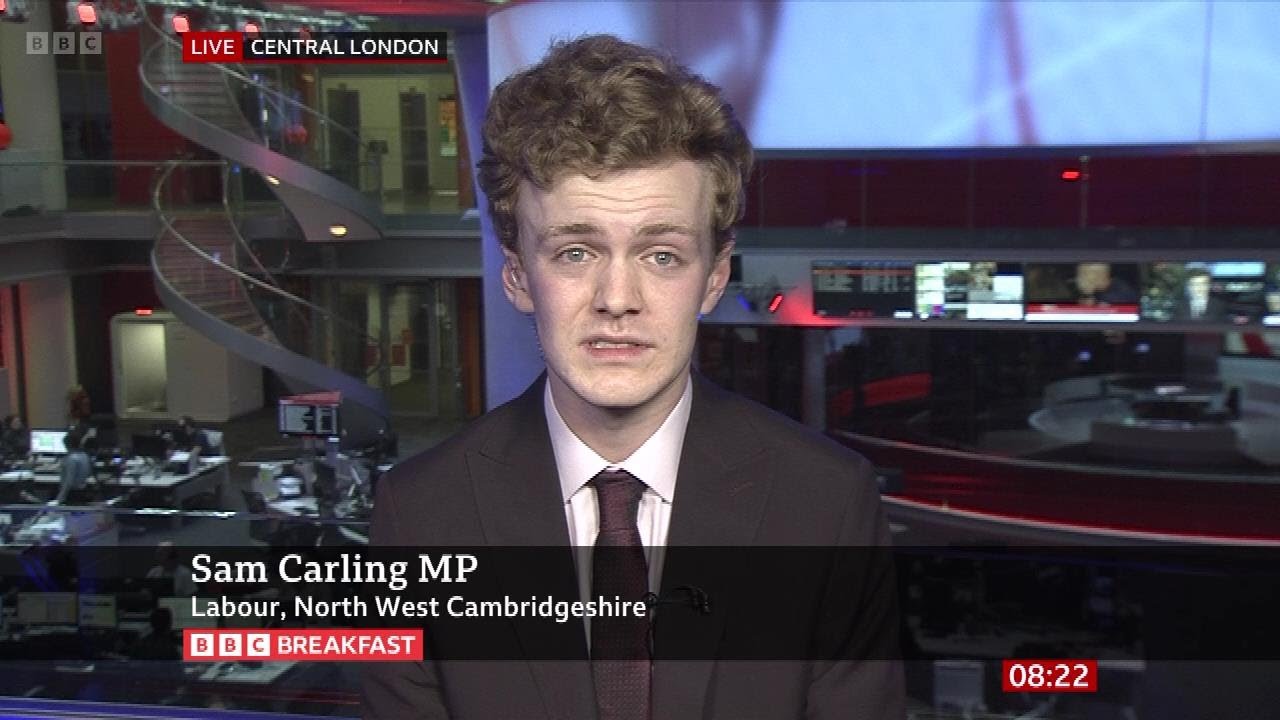 Sam Carling (The Joint Youngest Ever MP At Just Age 22, Next PM Of UK) On BBC Breakfast [07.07.2024]