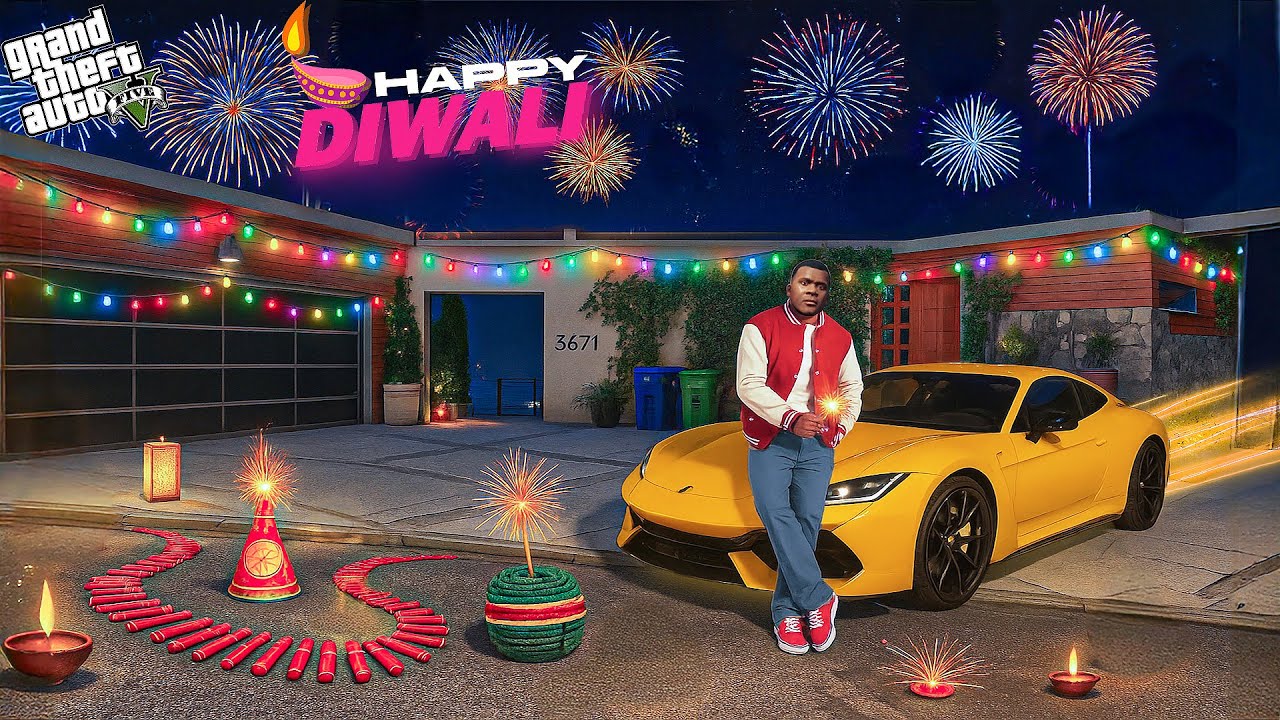 Franklin Diwali Celebration In GTA 5 !