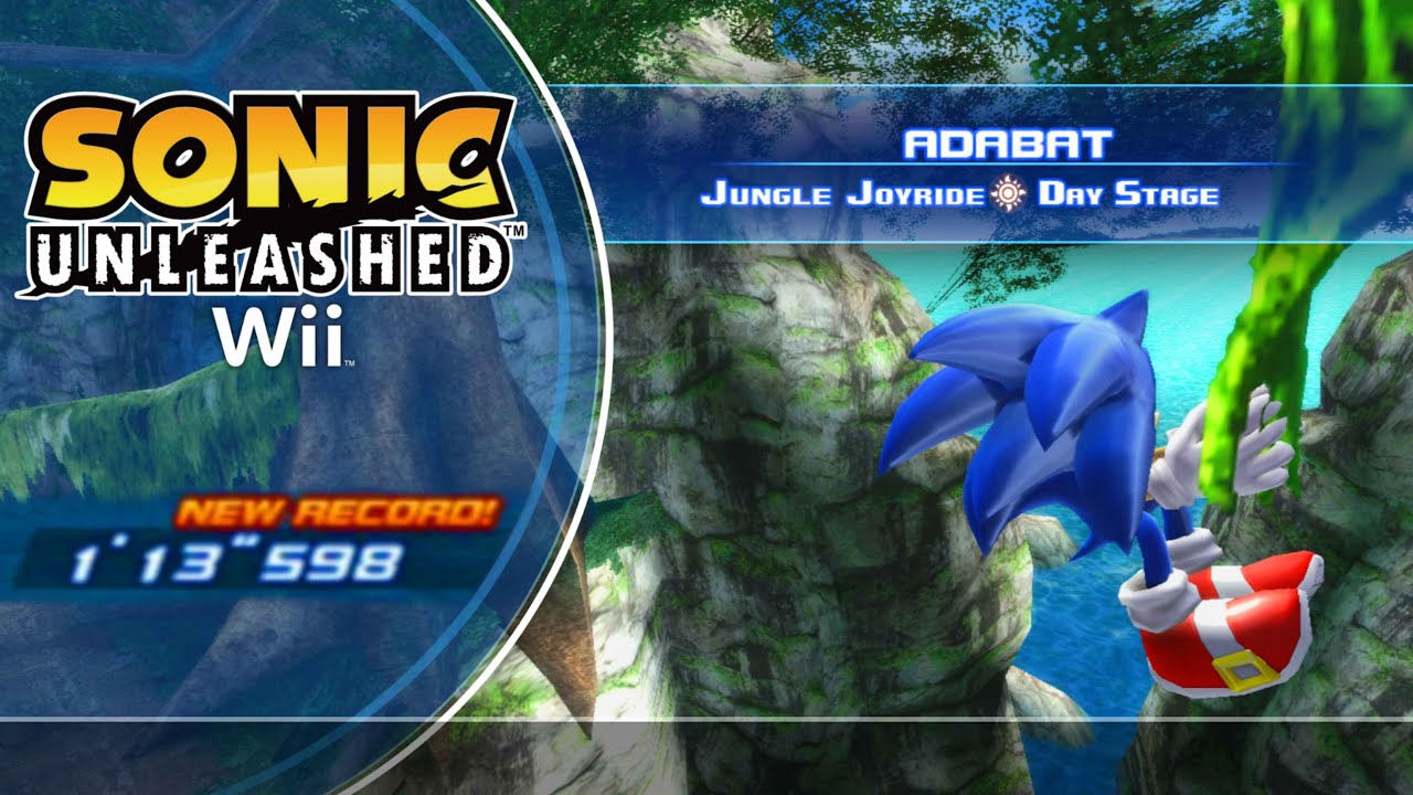 [WR] Sonic Unleashed (Wii) Jungle Joyride [Day] 1'13"598